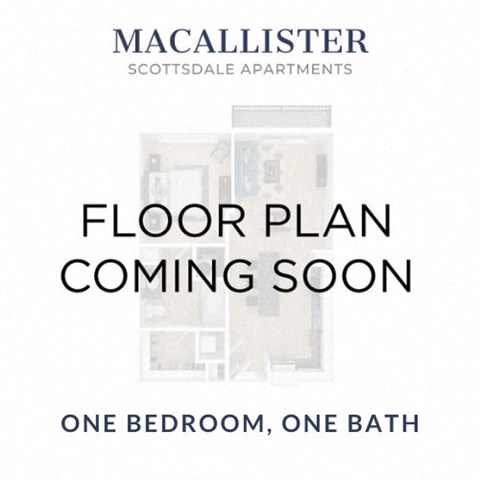 Floor plan for 1 bed, 1 bath, 773 sqft